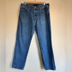 Abercrombie & Fitch Men's 90s Loose Straight Medium Blue Jeans